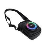 HOCO HC41 bluetooth hangszóró (v5.4, 2500mAh belső akku, kártyaolvasó, kézitáska, vállpánt, LED) FEKETE