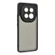 Szilikon telefonvédő (ütésállóság, akril hátlap, kameravédő) FEKETE
