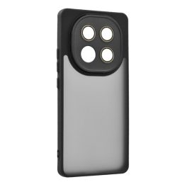   Szilikon telefonvédő (ütésállóság, akril hátlap, kameravédő) FEKETE