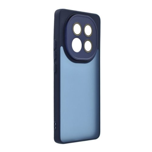 Szilikon telefonvédő (ütésállóság, akril hátlap, kameravédő) SÖTÉTKÉK