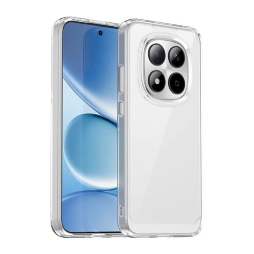 Szilikon telefonvédő (ütésállóság, átlátszó hátlap) ÁTLÁTSZÓ