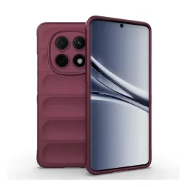   Szilikon telefonvédő (ütésállóság, kameravédő, 3D) BORDÓ