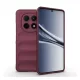 Szilikon telefonvédő (ütésállóság, kameravédő, 3D) BORDÓ