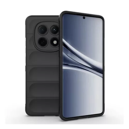 Szilikon telefonvédő (ütésállóság, kameravédő, 3D) FEKETE