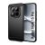 Szilikon telefonvédő (ütésállóság, légpárnás sarok, szálcsiszolt, karbon minta) FEKETE