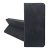 Tok álló, bőr hatású (FLIP, oldalra nyíló, asztali tartó, kártyazseb, prémium) FEKETE