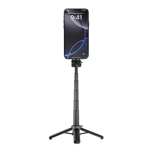 XO SS25 szelfibot (univerzális, 360°, állítható, bluetooth távkioldó, 40cm, mágneses) FEKETE