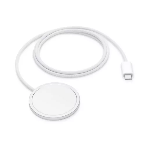 APPLE MagSafe töltő (Type-C, gyorstöltő, wireless, MagSafe, 100cm, MGD74ZM/A utód) FEHÉR