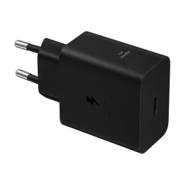   SAMSUNG hálózati töltő Type-C aljzat (60W, PD gyorstöltő) FEKETE