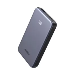   UGREEN PB507 vésztöltő USB+Type-C aljzat (10000mAh, 20W, PD gyorstöltő, LED kijelző) SÖTÉTSZÜRKE
