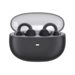   BASEUS AIRGO 1 RING bluetooth fülhallgató SZTEREO (v5.3, TWS, fülre csíptethető, mikrofon + töltőtok) FEKETE