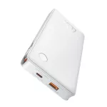 BASEUS AIRPOW LITE vésztöltő USB+Type-C aljzat (10000mAh, 22.5W, PD gyorstöltő, LED jelzés + fix Type-C kábel) FEHÉR