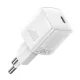 BASEUS CUBE PRO hálózati töltő Type-C aljzat (30W, GaN5, PD gyorstöltő) FEHÉR