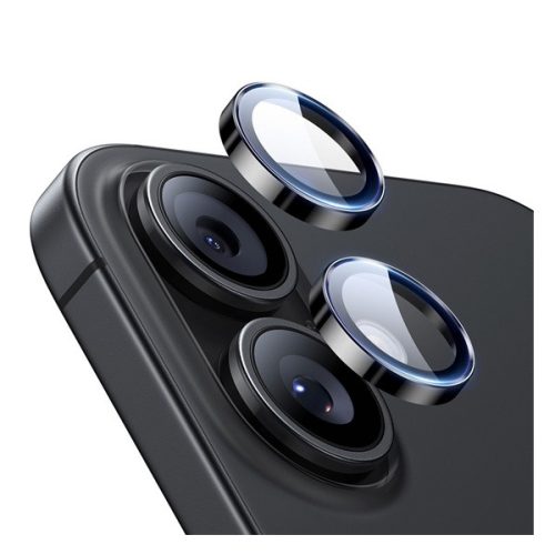 ESR ARMORITE kameravédő üveg (2.5D, 9H, EXTRA erős, csak lencse + segédkeret) FEKETE