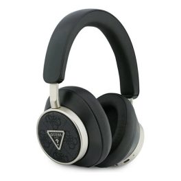   GUESS PU 4G TRIANGLE LOGO ENC bluetooth fejhallgató SZTEREO (v5.4, mikrofon, zajszűrő) FEKETE