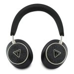 GUESS PU 4G TRIANGLE LOGO ENC bluetooth fejhallgató SZTEREO (v5.4, mikrofon, zajszűrő) FEKETE