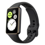 HONOR BAND 10 okoskarkötő (aktivitásmérő, pulzusmérő, hívásjelzés, vízálló, szilikon szíj) FEKETE