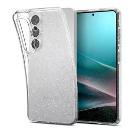   SPIGEN LIQUID CRYSTAL GLITTER szilikon telefonvédő (ütésállóság, légpárnás sarok, csillámporos) ÁTLÁTSZÓ