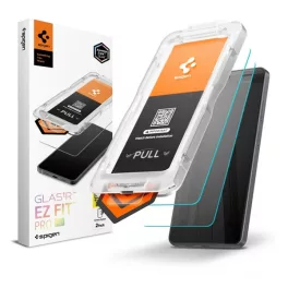   SPIGEN GLASS TR EZ FIT PRO HD képernyővédő üveg 2db (2.5D, tokbarát, ultravékony, 0.2mm, 9H + segédkeret) ÁTLÁTSZÓ
