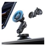 ESR OMNILOCK autós tartó (műszerfalra, szélvédőre, öntapadó, állítható, 360°, mágneses) FEKETE