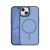 Szilikon telefonvédő (műanyag hátlap, ütésállóság, légpárnás sarok, kameravédő, MagSafe) SÖTÉTKÉK