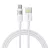 BASEUS DISPLAY II adatkábel (USB - Type-C, 100W, gyorstöltő, cipőfűző, LED kijelző, 200cm) FEHÉR