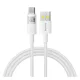 BASEUS DISPLAY II adatkábel (USB - Type-C, 100W, gyorstöltő, cipőfűző, LED kijelző, 200cm) FEHÉR