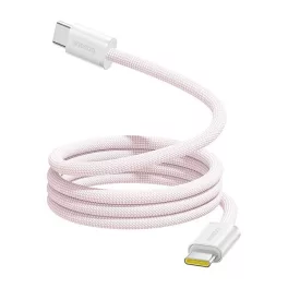   BASEUS DYNAMIC adatkábel (Type-C - Type-C, 100W, PD gyorstöltő, 100cm) RÓZSASZÍN