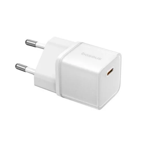 BASEUS GaN5S hálózati töltő Type-C aljzat (20W, PD gyorstöltő 3.0, GaN5S) FEHÉR