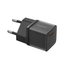   BASEUS GaN5S hálózati töltő Type-C aljzat (20W, PD gyorstöltő 3.0, GaN5S) FEKETE