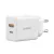 BASEUS CUBE hálózati töltő USB+Type-C aljzat (30W, GaN, PD gyorstöltő 3.0) FEHÉR