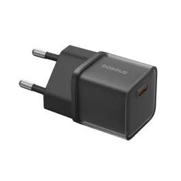   BASEUS GaN5S hálózati töltő Type-C aljzat (30W, PD gyorstöltő 3.0, GaN5S) FEKETE
