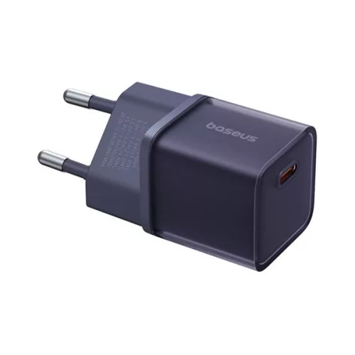 BASEUS GaN5S hálózati töltő Type-C aljzat (30W, PD gyorstöltő 3.0, GaN5S) LILA