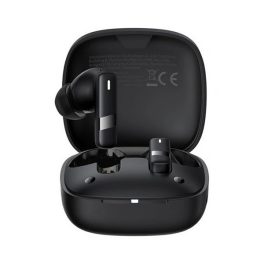   BASEUS BOWIE E20 bluetooth fülhallgató SZTEREO (v5.3, TWS, mikrofon, zajszűrő, IPX5 + töltőtok) FEKETE