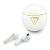 GUESS GOLD LINE TRIANGLE bluetooth fülhallgató SZTEREO (v6.0, TWS, mikrofon, IPX5 vízálló + töltőtok) FEHÉR