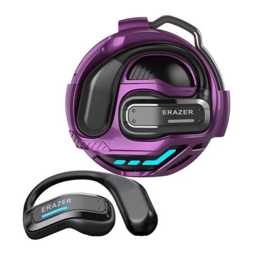 LENOVO ERAZER X8 bluetooth fülhallgató SZTEREO (v5.4, TWS, fülre akasztható, zajszűrő, mikrofon + töltőtok) LILA