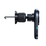 BASEUS PRIMETRIP VC1 PRO autós tartó (szellőzőre, mágneses, wireless, 15W, gyorstöltés, 360°, Qi2) FEKETE