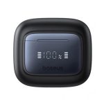 BASEUS BOWIE 35 bluetooth fülhallgató SZTEREO (v5.3, TWS, mikrofon, aktív zajszűrő, IPX5, LED kijelző + töltőtok) FEKETE