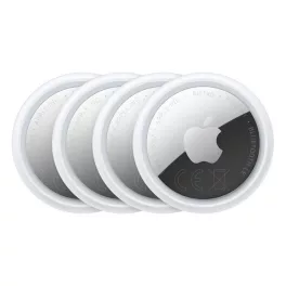   APPLE AirTag 2.gen. bluetooth nyomkövető 4db (kulcstartóra, táskára, autóba, valós idejű nyomkövetés) FEHÉR