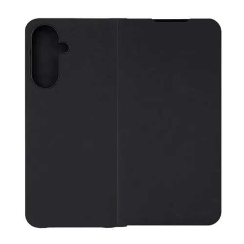 Designed for SAMSUNG tok álló (FLIP, oldalra nyíló, kártyazseb) FEKETE