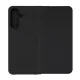 Designed for SAMSUNG tok álló (FLIP, oldalra nyíló, kártyazseb) FEKETE
