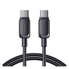   JOYROOM A14 adatkábel (Type-C - Type-C, 60W, PD gyorstöltő, törésgátló, 120cm) FEKETE