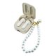GUESS PEARL STRAP bluetooth fülhallgató SZTEREO (v5.4, TWS, mikrofon, IPX5 vízálló, kézpánt + töltőtok) BÉZS