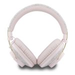 GUESS TRIANGLE LOGO BLUETOOTH ENC bluetooth fejhallgató SZTEREO (v5.4, mikrofon, zajszűrő, IPX4 vízálló) RÓZSASZÍN