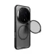 NILLKIN CAMSHIELD PROP MAGNETIC szilikon telefonvédő (ütésállóság, kameravédő, kitámasztó, csíkos) ÁTLÁTSZÓ/FEKETE