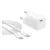 BASEUS GaN5 MINI hálózati töltő Type-C aljzat (25W, PD gyorstöltő, GaN5 + Type-C kábel) FEHÉR