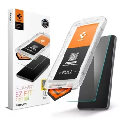   SPIGEN GLASS TR EZ FIT PRO HD képernyővédő üveg (2.5D, tokbarát, ultravékony, 0.2mm, 9H + segédkeret) ÁTLÁTSZÓ