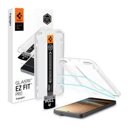   SPIGEN GLASS TR EZ FIT PRO képernyővédő üveg 2db (2.5D, tükröződésmentes, 0.2mm, 9H + segédkeret) ÁTLÁTSZÓ