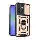 Defender szilikon telefonvédő (ütésállóság, tartógyűrű, kameravédő) ARANY
