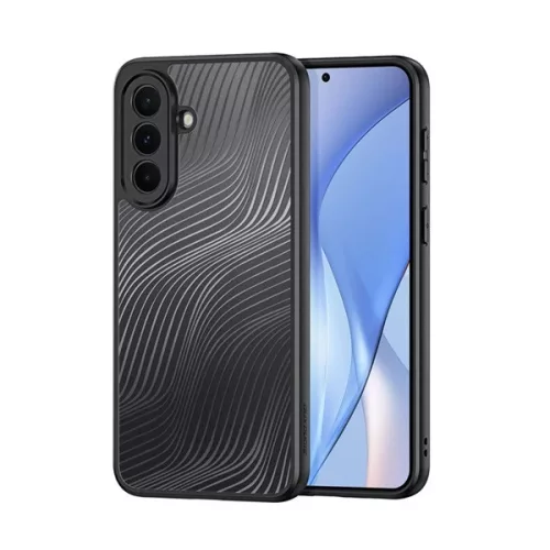 DUX DUCIS AIMO szilikon telefonvédő (ütésállóság, kameravédő, matt, hullám) FEKETE